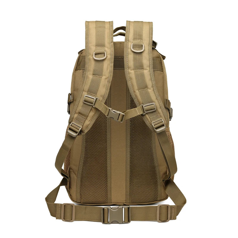 Durable Outdoor Sport Backpack Vintage Style with Zipper Closure Waterproof for Hiking Camping Hunting Featuring External Frame