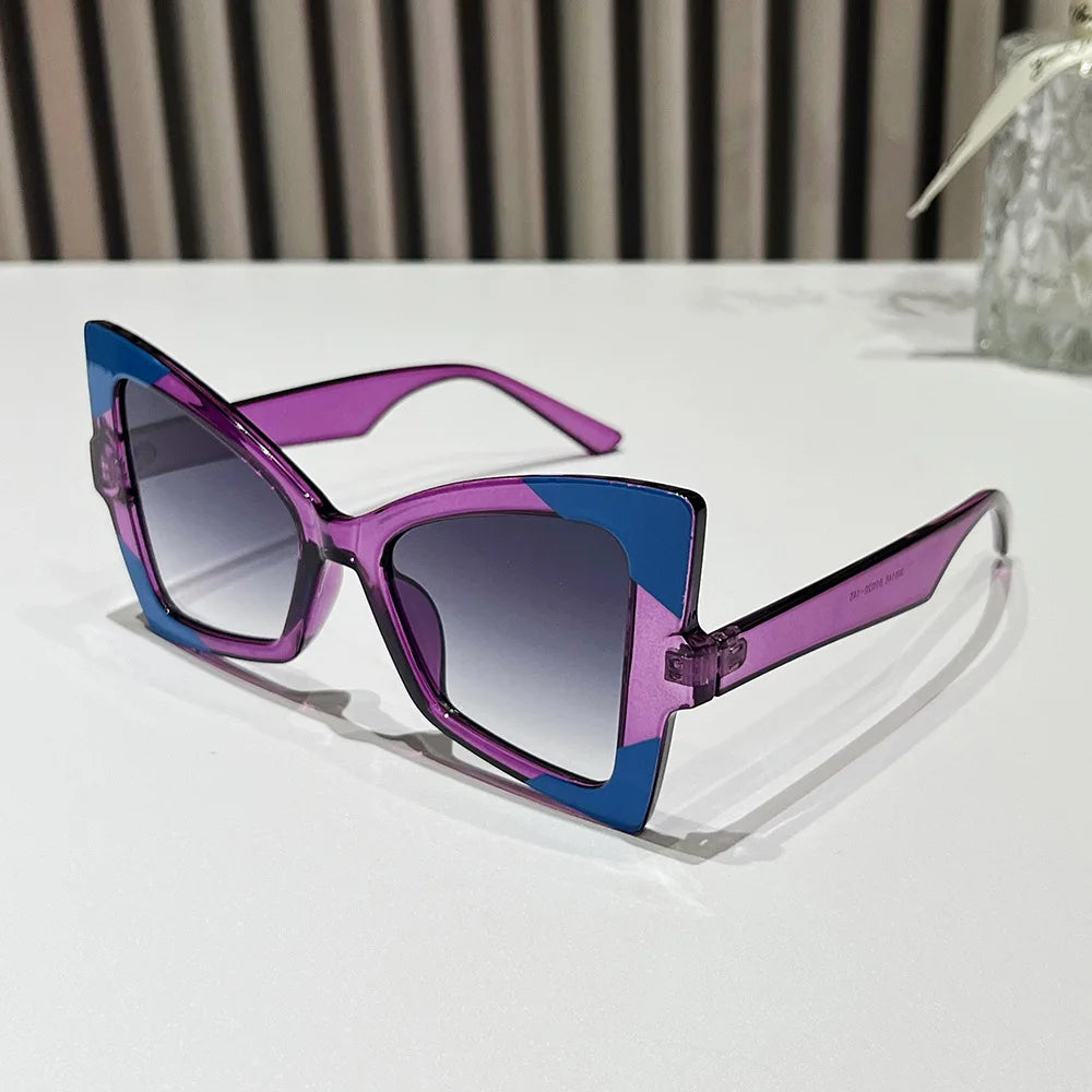 6148 Luxury Shades butterfly Shaped Eyewear Wholesale Custom logo Sunglasses 2024 Cat Eye Glasses Sun Glasses