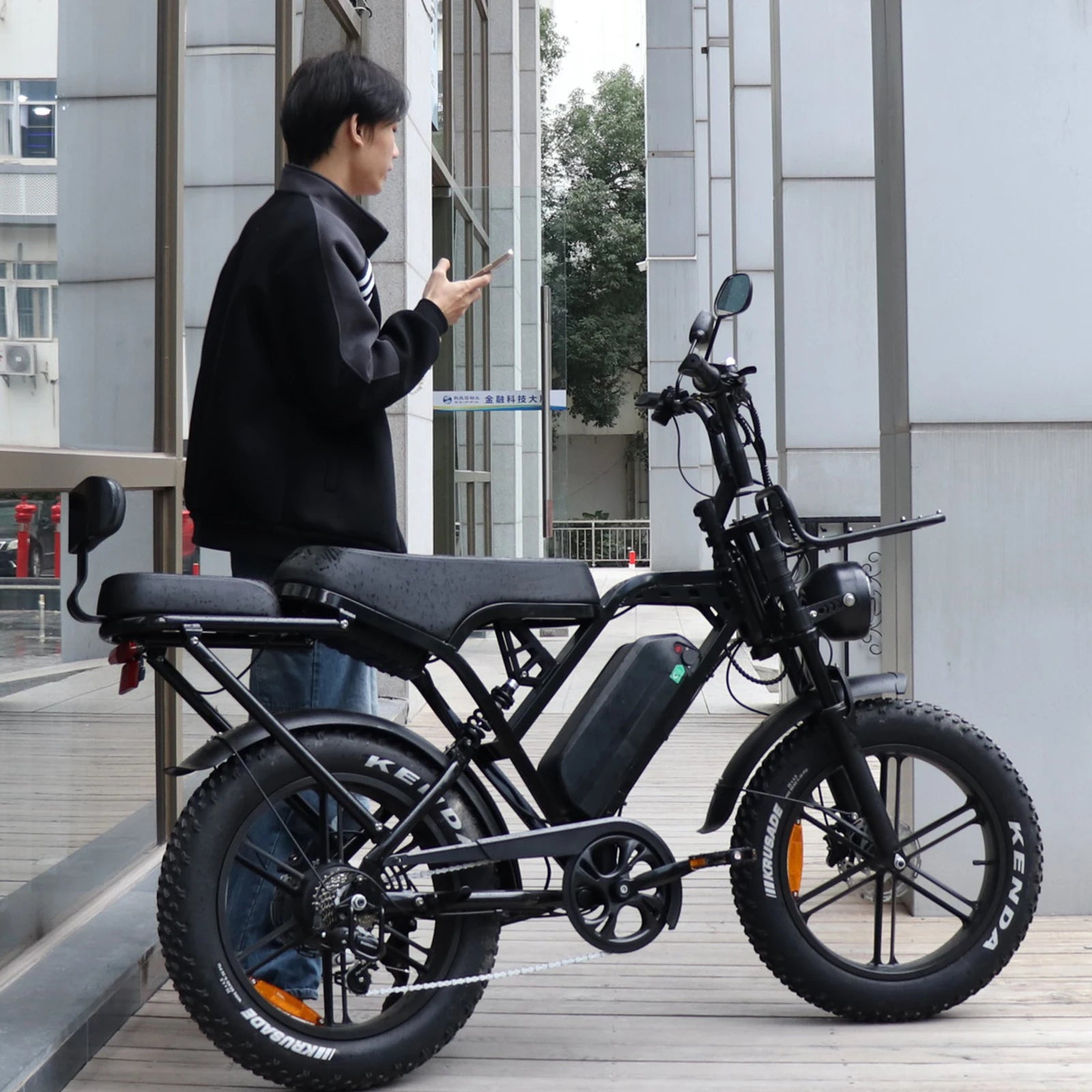 VOMO X80 PRO Electric Dirt Bike Rear Hub Motor 250W Steel Frame Hydraulic Disc Brakes City E-Bike