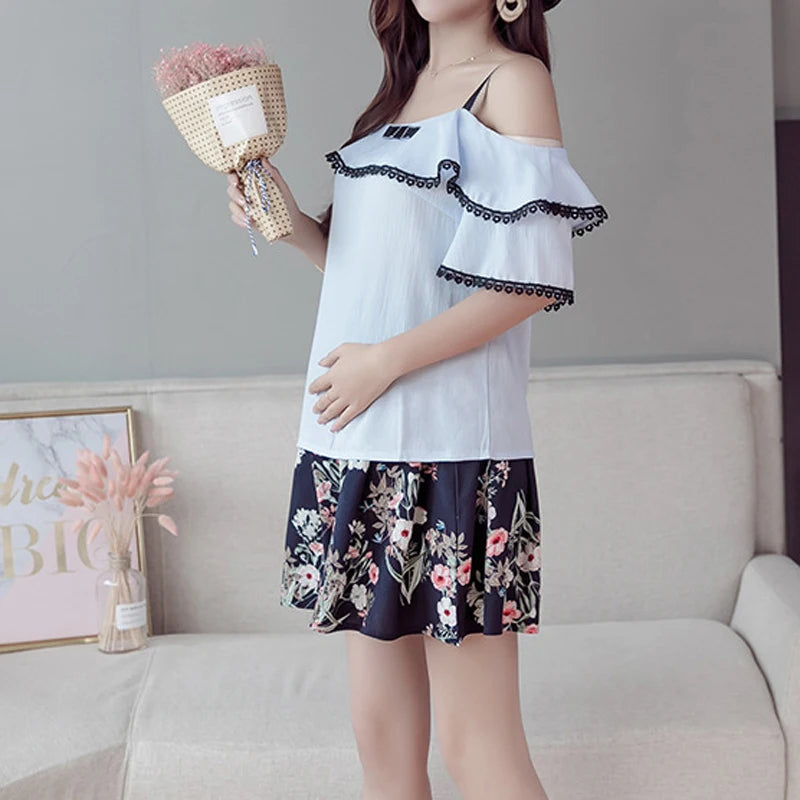 2024 Pregnant Women's Shorts Summer Wear Low-waisted Denim Shorts Summer Wear New Spring Loose Pants for Pregnant Women Clothes