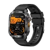 AK80 Smart Watch 2.01inch IPS Big Screen Square BT Call Flashlight Sport Outdoors Health Unisex IP68 Waterproof Dafit Compass