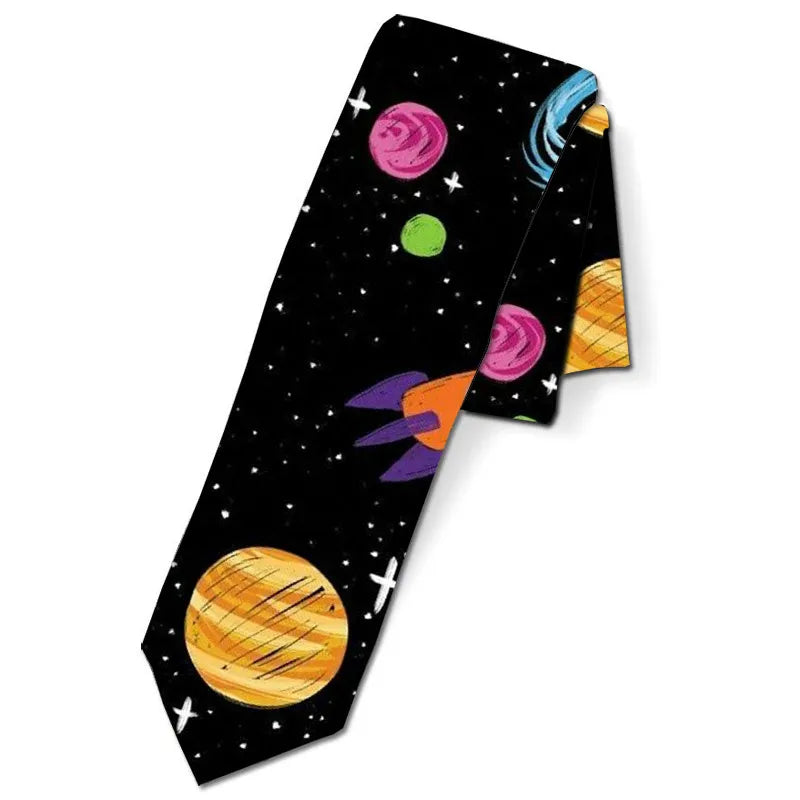 Classic Fashion Men's Tie 2024 Suit accessories NeckTies Printed Polyester Ties 8 cm Necktie for Women 6S-LD43 - Free Item