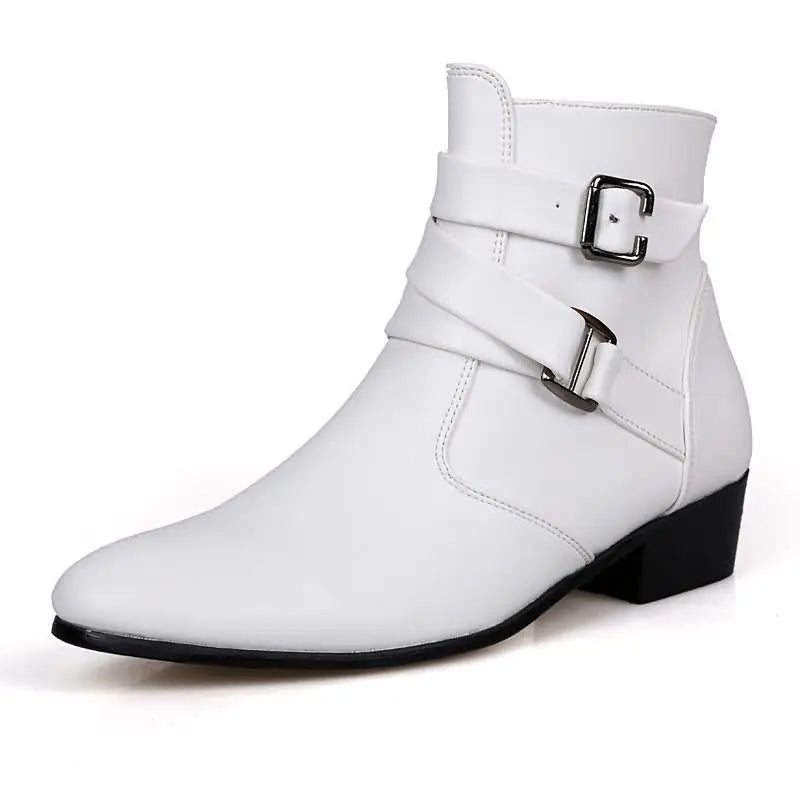 High Quality Large Size 39-47 Leather Boots Men's High Top Casual Men's Boot