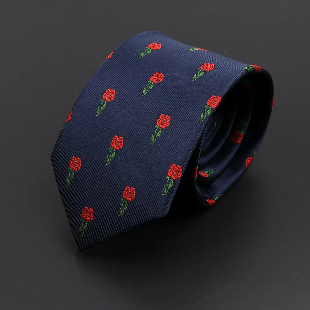 Men's Skinny Ties Jacquard Neckties for Wedding Business Suits Party Neck Ties Neckwear Slim Gravatas Accessories Gift For Men