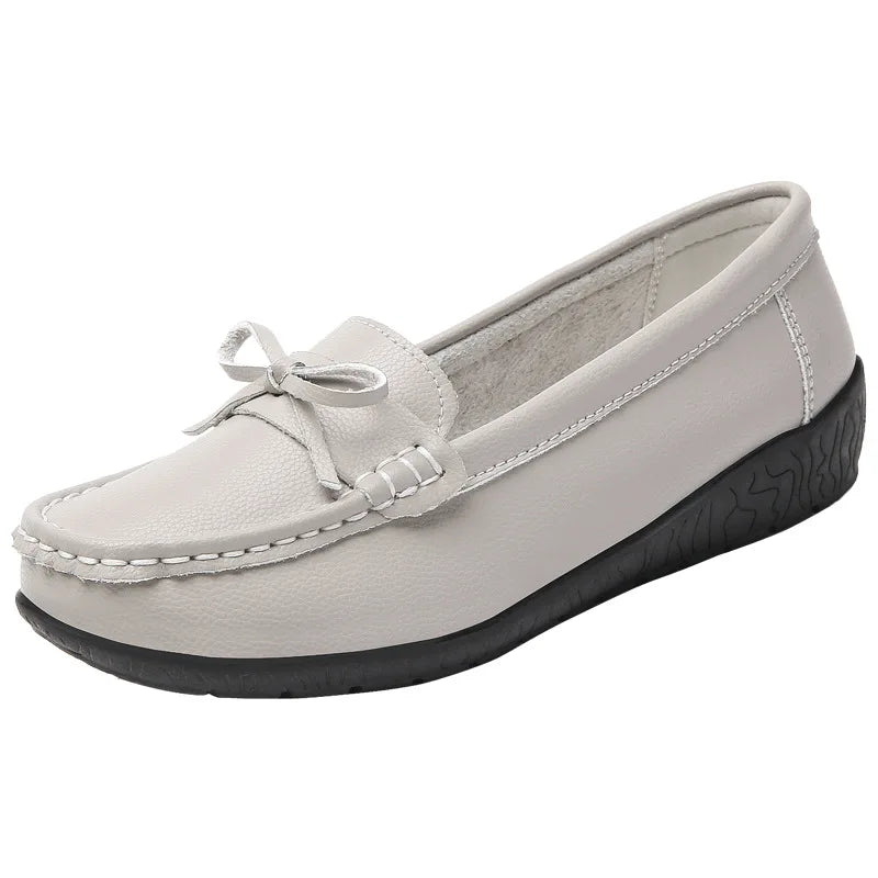 Womens Shoes 2025 Spring Autumn New Women's Nurse Shoes Casual Flat Single Loafers with Slip-On Closure Ladies Shoes