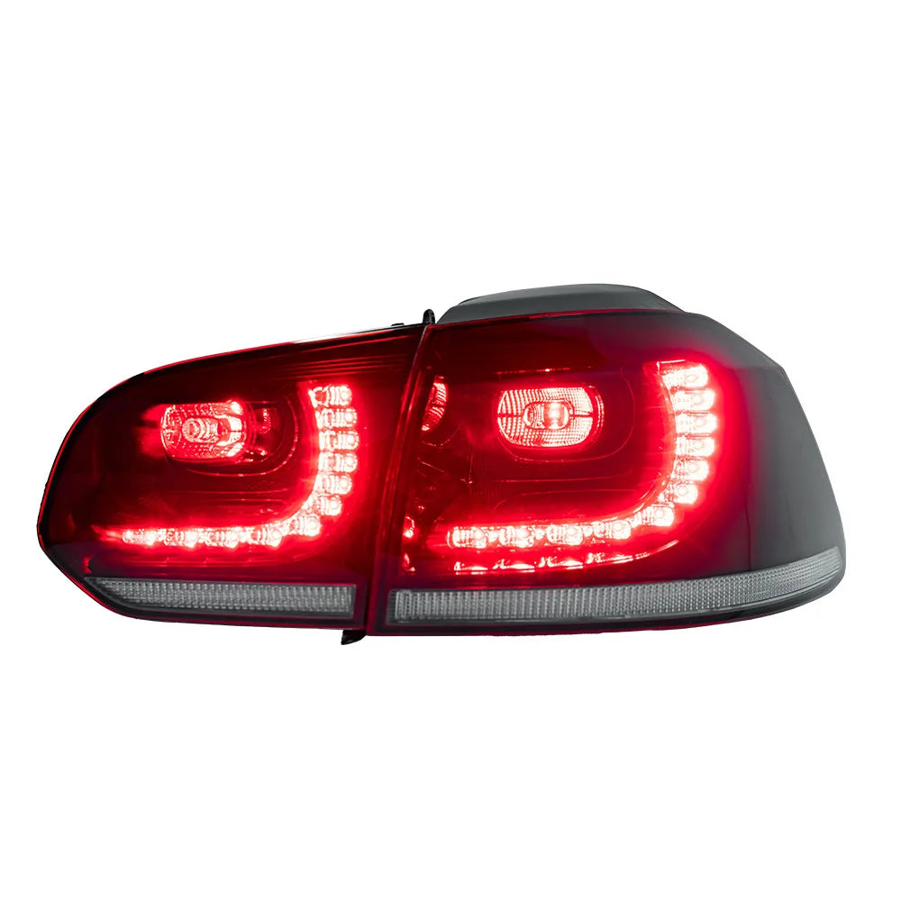 For VW Golf 6 Led Tail Lamp Golf 6 Mk6 Dynamic Signal Tail Light Animation Rear Stop Brake Reverse Auto Accessories Car Lights