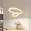 Wholesale LED Bedroom Chandelier Modern Minimalist Dining Room Chandelier Wabi-sabi Style. Round Ring Circular Shape Light
