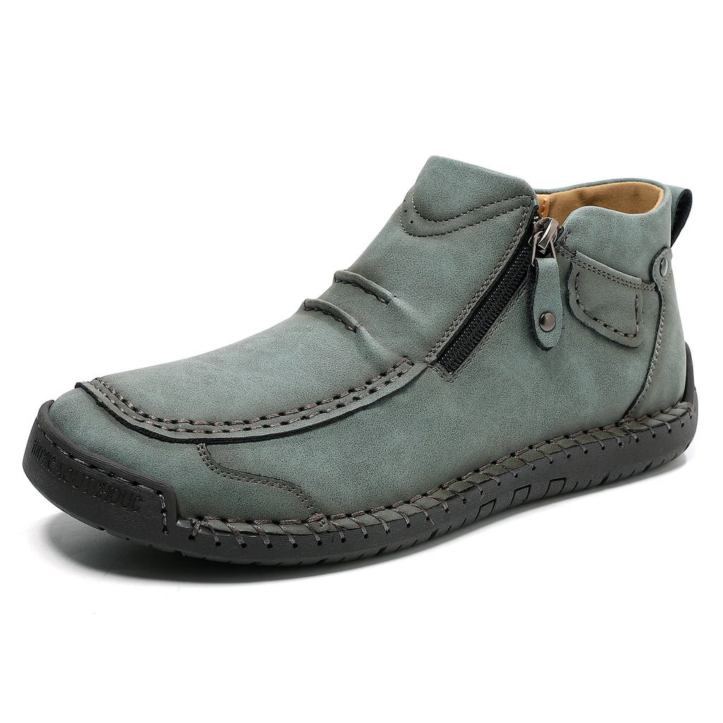 Cross-border Explosions Large Size Men's Outdoor Casual Flat  Martins Short Boots 828 Zapatos De Hombre Chaussures Pour Hommes