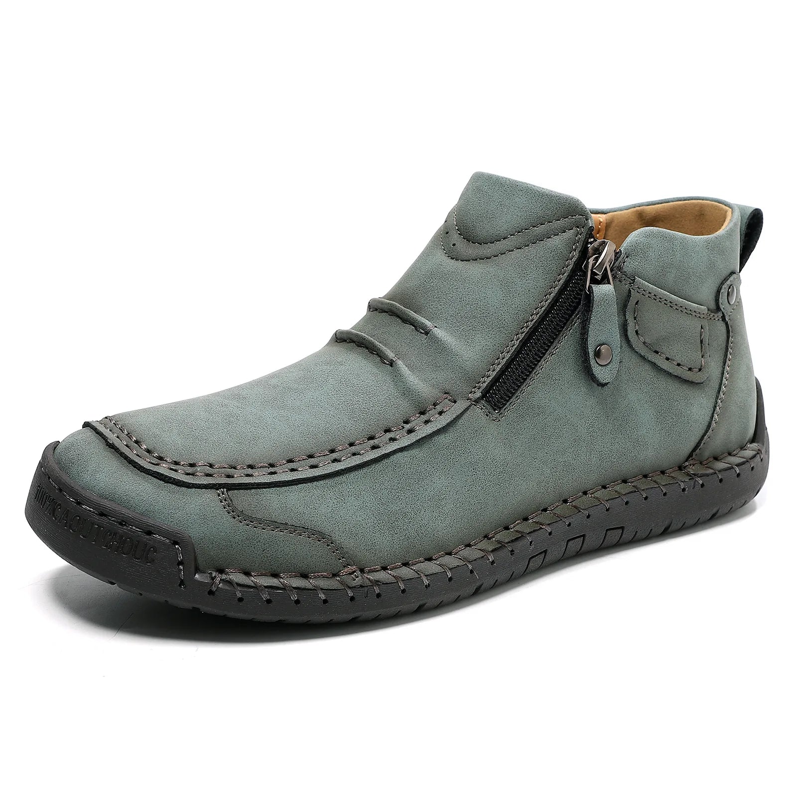 Cross-border Explosions Large Size Men's Outdoor Casual Flat  Martins Short Boots 828 Zapatos De Hombre Chaussures Pour Hommes