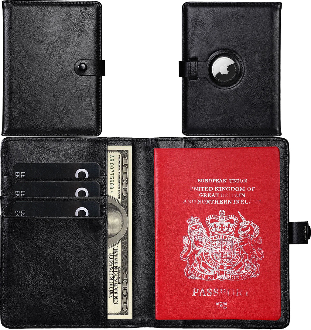 The Passport Cover Plus the Locator Protecttine Cover High-quality Leather 3capacity Display Tiered Management