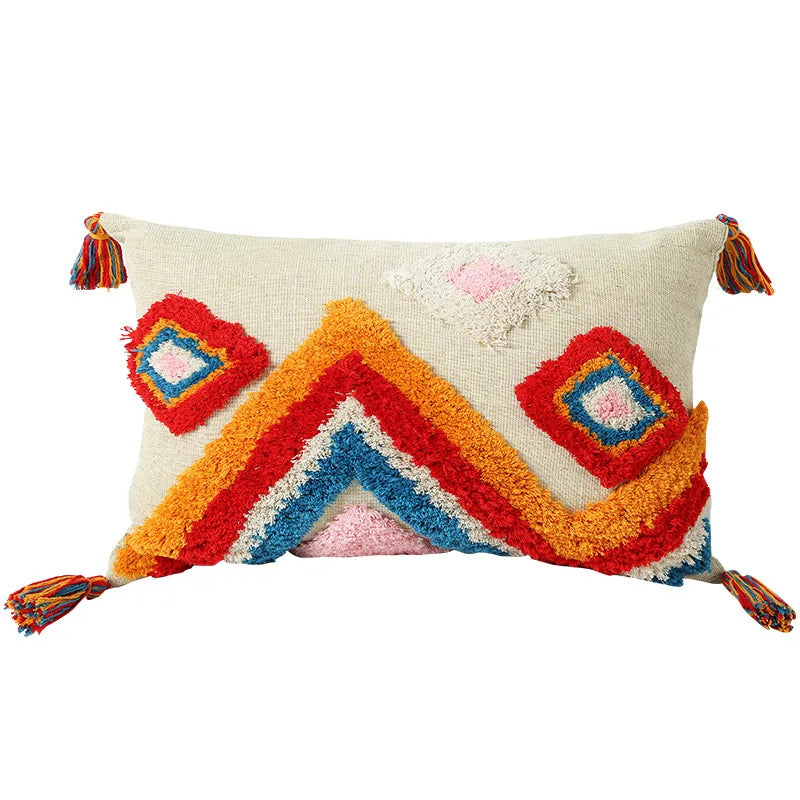 45 * 45/30 * 50cm Moroccan Bohemian Plucked Nordic Style Pillowcase Hotel Home Living Room Sofa Cushion Cover