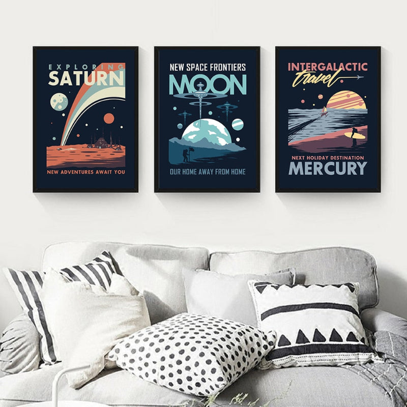 Planet Canvas Print Paintings