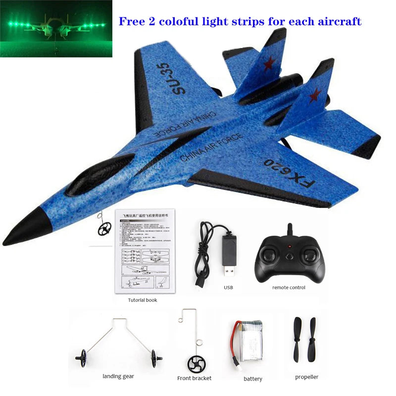 Plane Toy SU-35 RC Remote Airplanes Children Gift Assembled Flying Model Toys Outdoor Toys Outdoor Toys