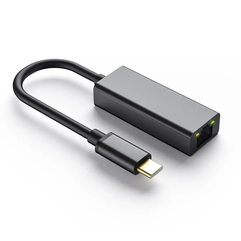 Gigabit Mini Port 1G Lan Cards 1000M USB C Ethernet Adapter External Wired Network Card Lan Converter Rj45 3.1 Hub Stock