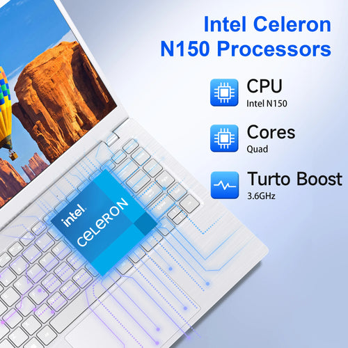 14 Inch Ultra Notebook Intel 4-Core CPU 12GB RAM DDR5 256GB 3.90Ghz Storage Laptops Brand New PC