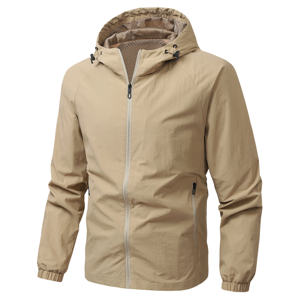 Wholesale OEM Men's Tactical Jackets Custom Waterproof Breathable Windbreaker Jacket Custom ArmyGreen Team Jacket