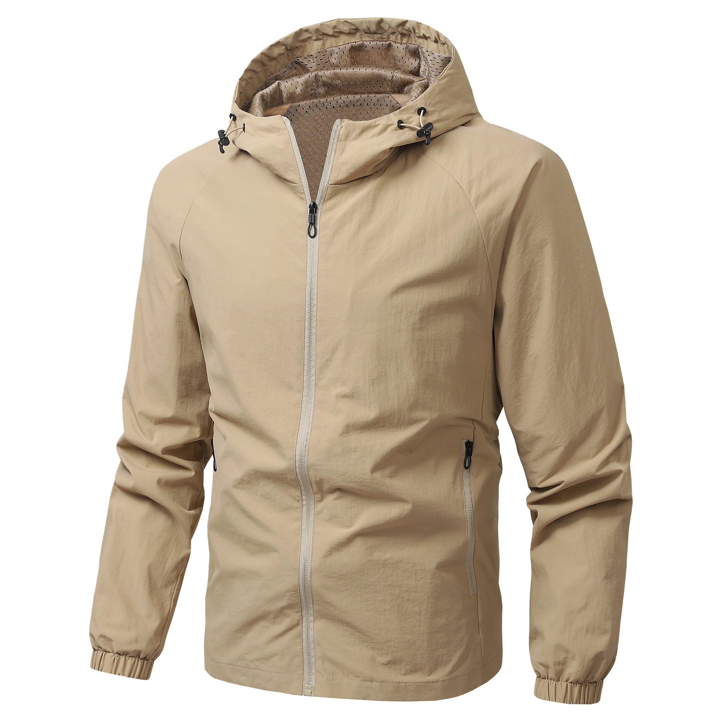 Wholesale OEM Men's Tactical Jackets Custom Waterproof Breathable Windbreaker Jacket Custom ArmyGreen Team Jacket