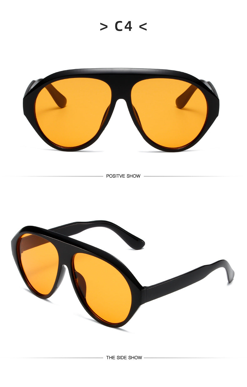 Fashion Pilot Oversized Sunglasses Goggles Women Luxury Brand Designer Sun Glasses Mens Womens Big Frame Trendy Shades UV400