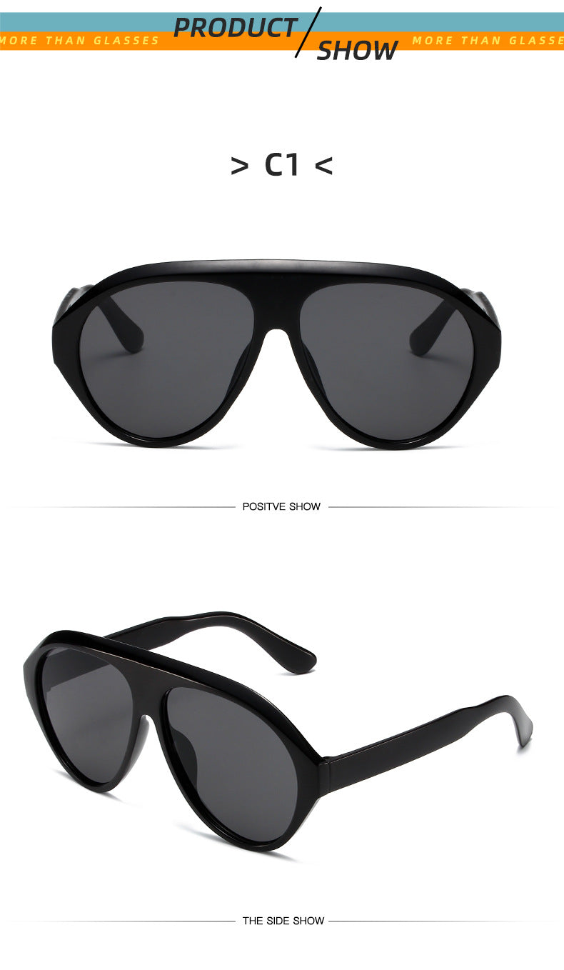 Fashion Pilot Oversized Sunglasses Goggles Women Luxury Brand Designer Sun Glasses Mens Womens Big Frame Trendy Shades UV400