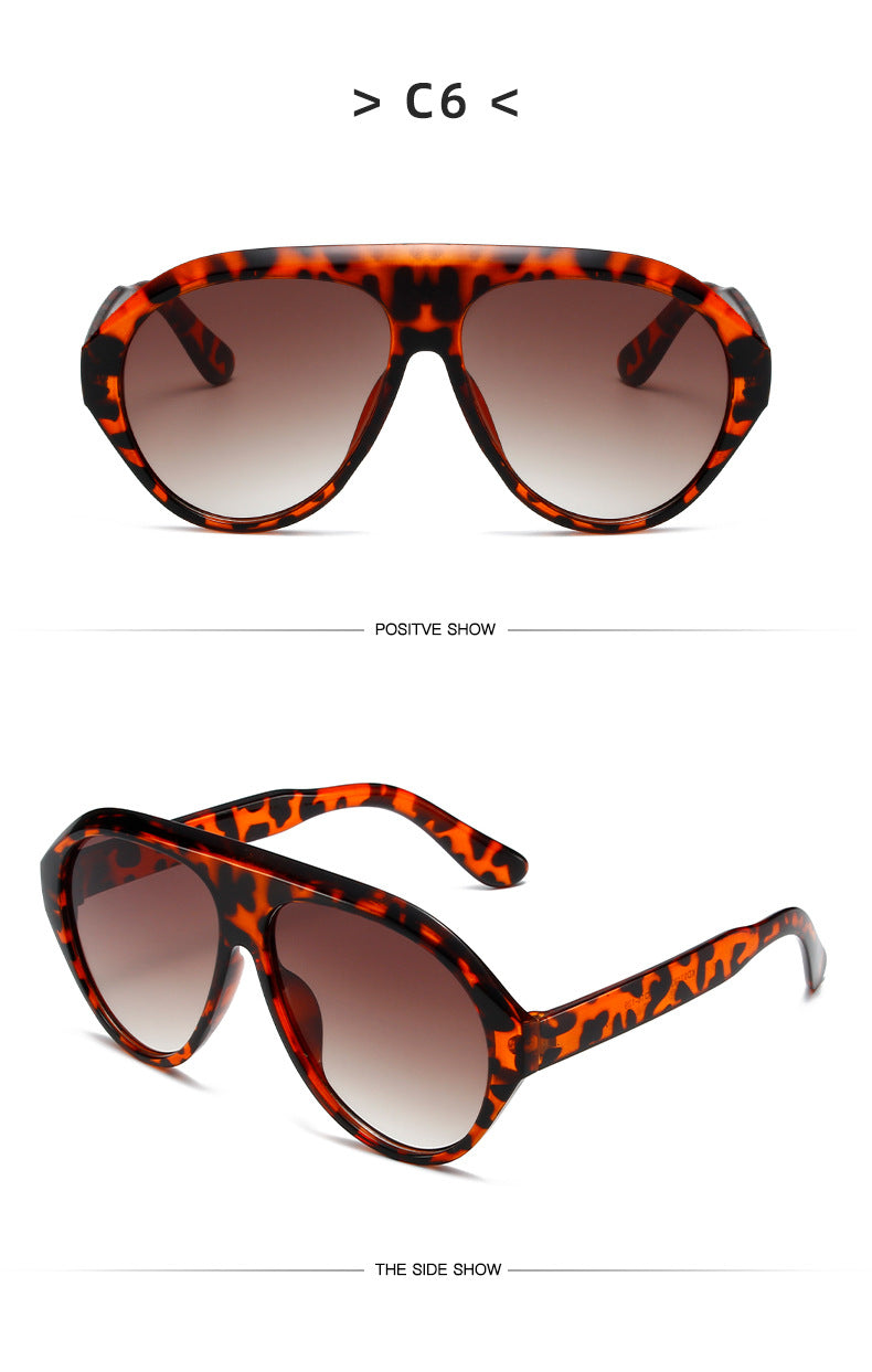 Fashion Pilot Oversized Sunglasses Goggles Women Luxury Brand Designer Sun Glasses Mens Womens Big Frame Trendy Shades UV400