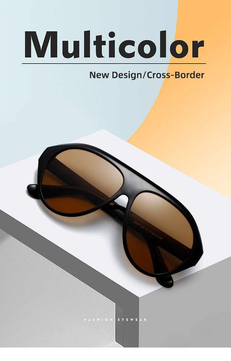Fashion Pilot Oversized Sunglasses Goggles Women Luxury Brand Designer Sun Glasses Mens Womens Big Frame Trendy Shades UV400