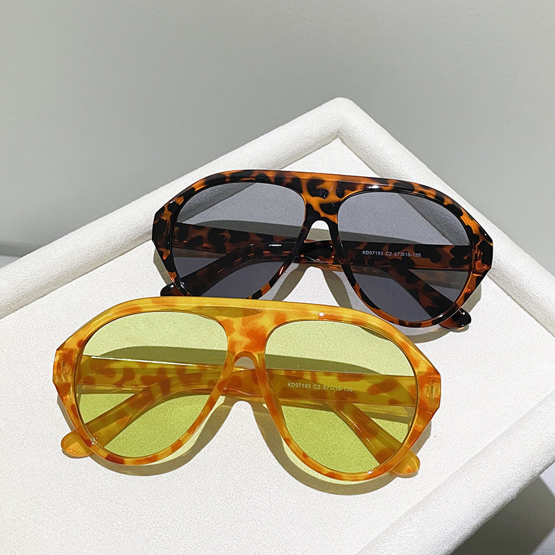 Fashion Pilot Oversized Sunglasses Goggles Women Luxury Brand Designer Sun Glasses Mens Womens Big Frame Trendy Shades UV400