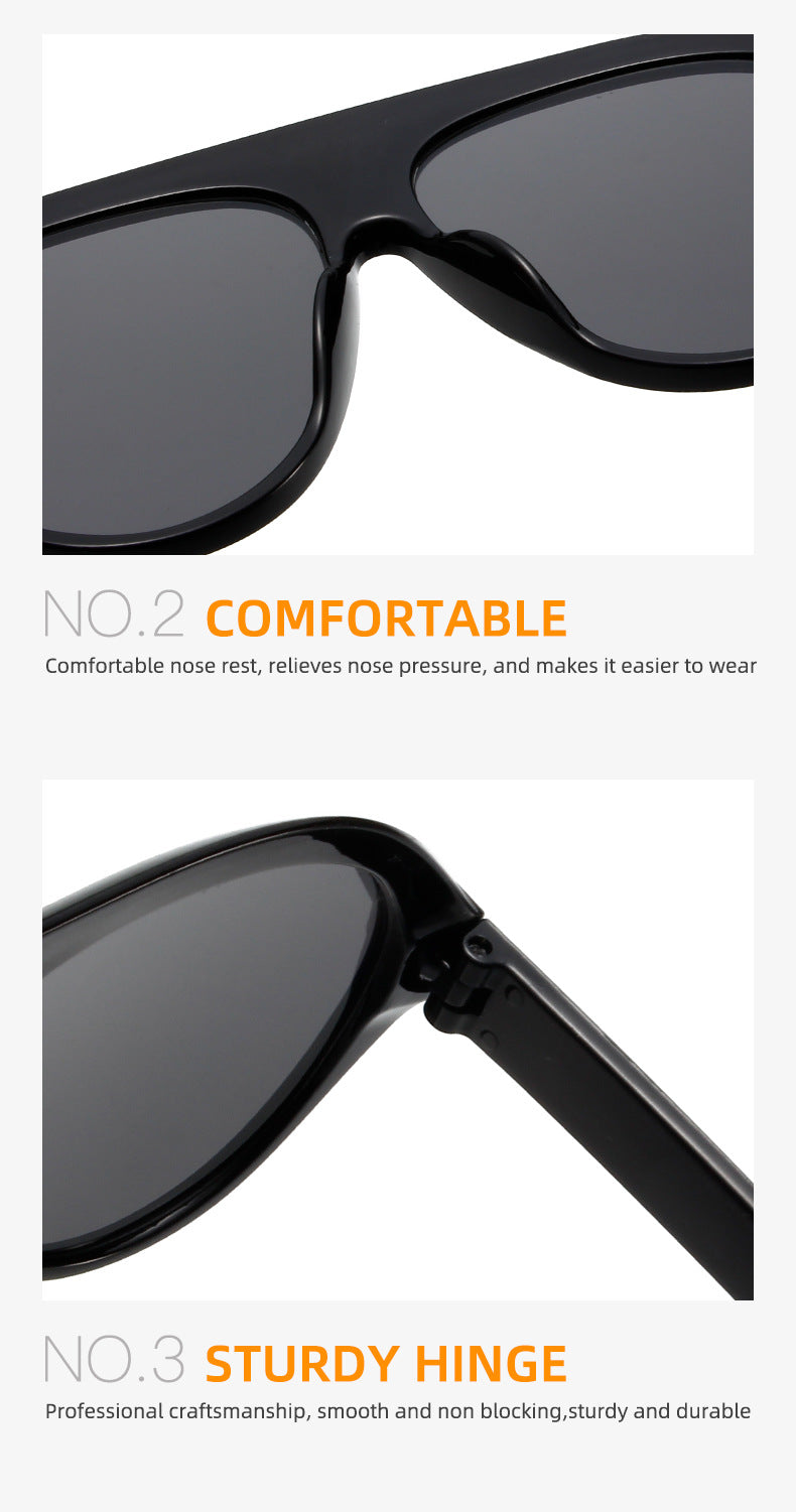 Fashion Pilot Oversized Sunglasses Goggles Women Luxury Brand Designer Sun Glasses Mens Womens Big Frame Trendy Shades UV400