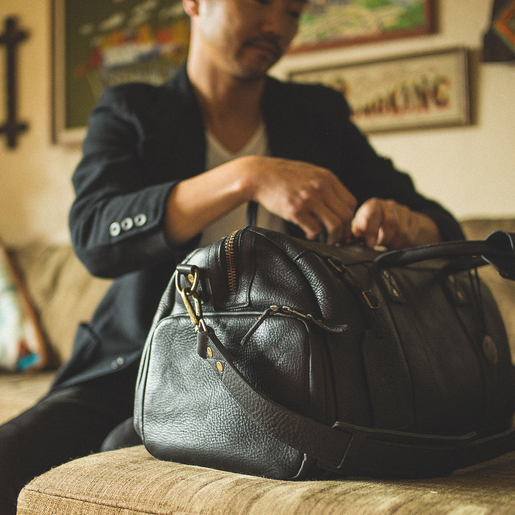 Leather Atticus Shoe Duffle. Ships from USA.
