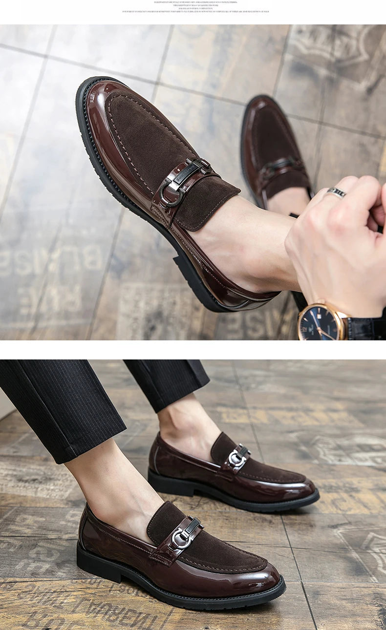 Men's Dress Shoes Trend Office Social Leather Shoes For Men Large Size 48 Casual Business Wedding Formal Shoes Male