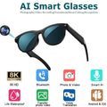 AI Smart Glasses 8K HD Camera 1200W Pixels SunGlasses Multifunctional Bluetooth Call Voice Assistant Music Translation Glasses