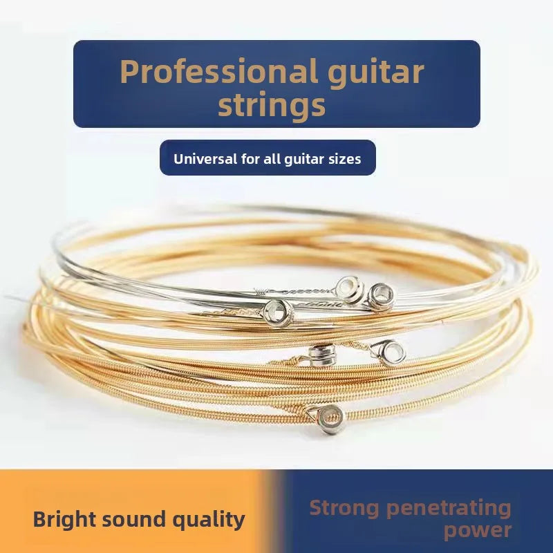 Wood Six-String Folk Guitar Strings Single String Duet Trio Quartet Quintet Sixtette Full Set Acoustic Guitar Strings