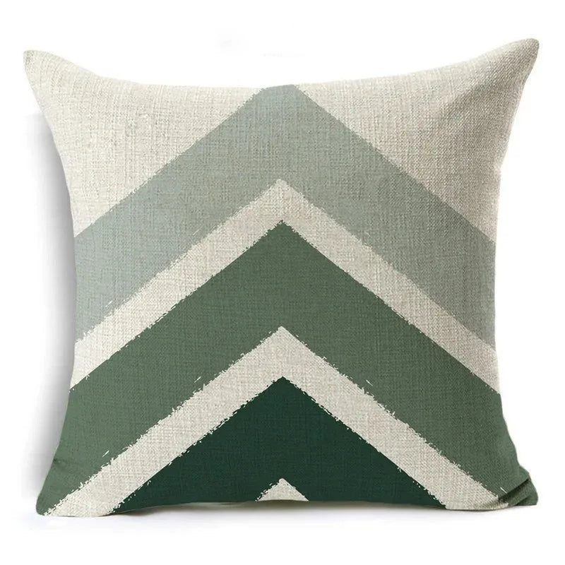 Green Pattern Decorative Cushion Cover Floral Pillow Cover for Car Sofa Decorative Pillow Cover Home Pillow -