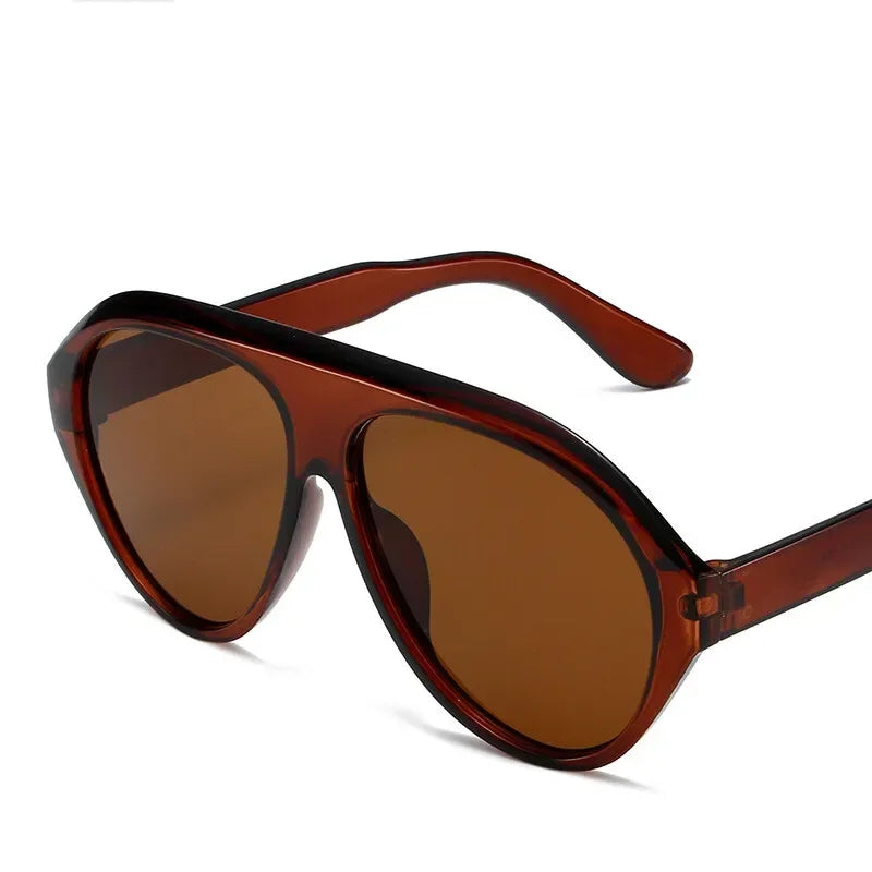 Fashion Pilot Oversized Sunglasses Goggles Women Luxury Brand Designer Sun Glasses Mens Womens Big Frame Trendy Shades UV400