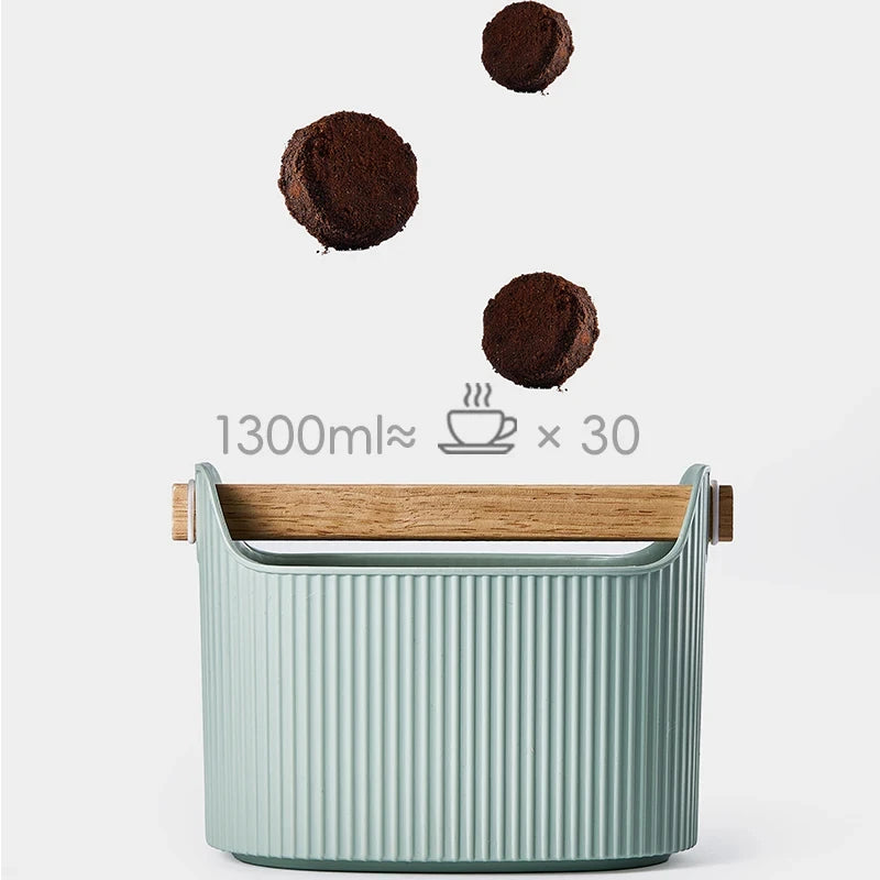 Coffee Knock Box Large Capacity Espresso Grounds Container Powder Beveled Residue Dump Bucket Barista Accessories Maker Tools