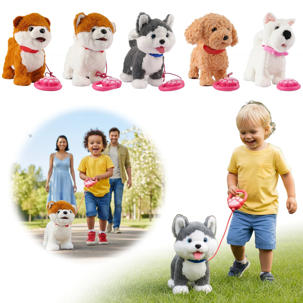 Dog Toy, Puppy Electronic Interactive Pet, Interactive Robot Dog, Robot Repeats What You Say Realistic for Companion Gift