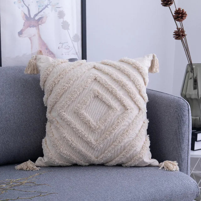 45 * 45/30 * 50cm Moroccan Bohemian Plucked Nordic Style Pillowcase Hotel Home Living Room Sofa Cushion Cover