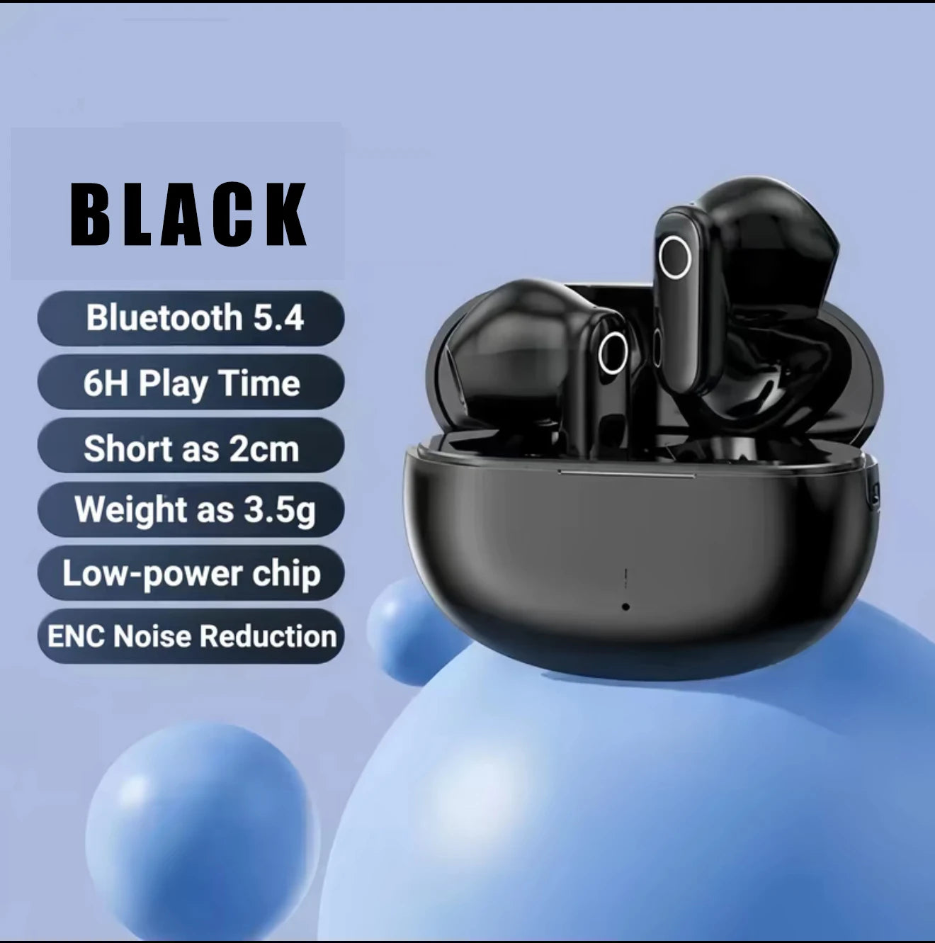 Mini Comfortable Noise-cancelling True Wireless Bluetooth Headphones With High Sound Quality Bluetooth 5.4 Earphones NEW 2025