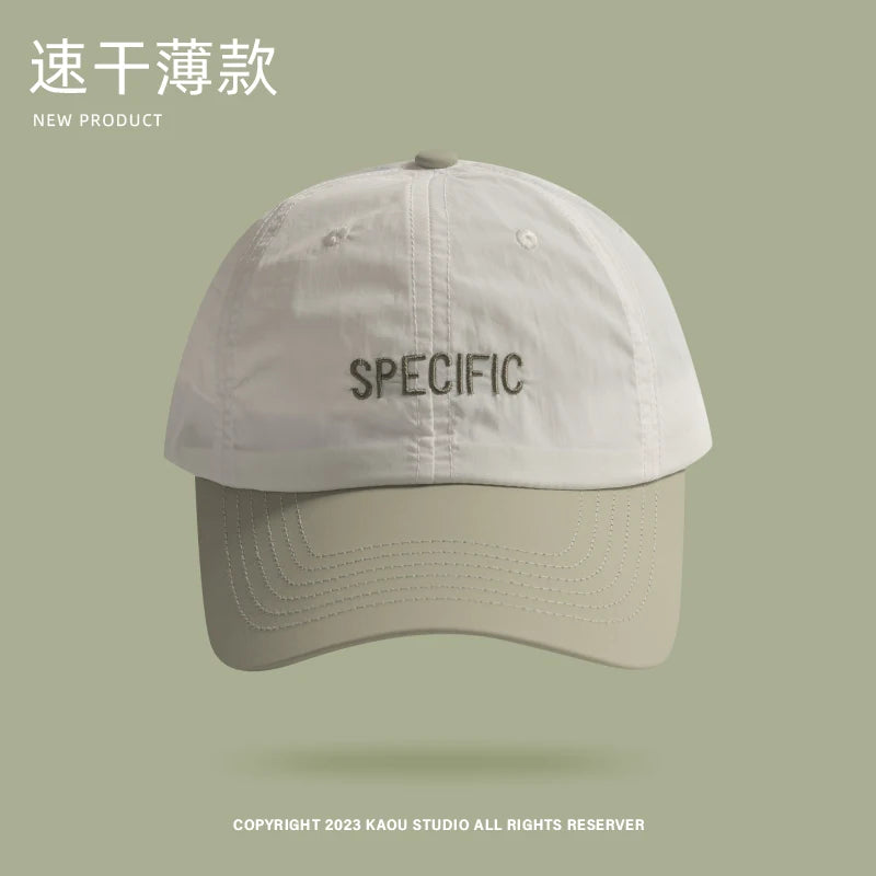 Sun-Poof Peaked Cap Men's Spring and Summer Thin Contrast Color Baseball Cap Female Hip Hop Fashion Sun Hat