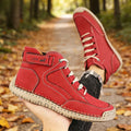 Retro Handmade Stitched Men's High-Top Leather Boots Comfortable Casual Shoes 2026 New Soft Sole Non-Slip Flat Luxury Work Shoes
