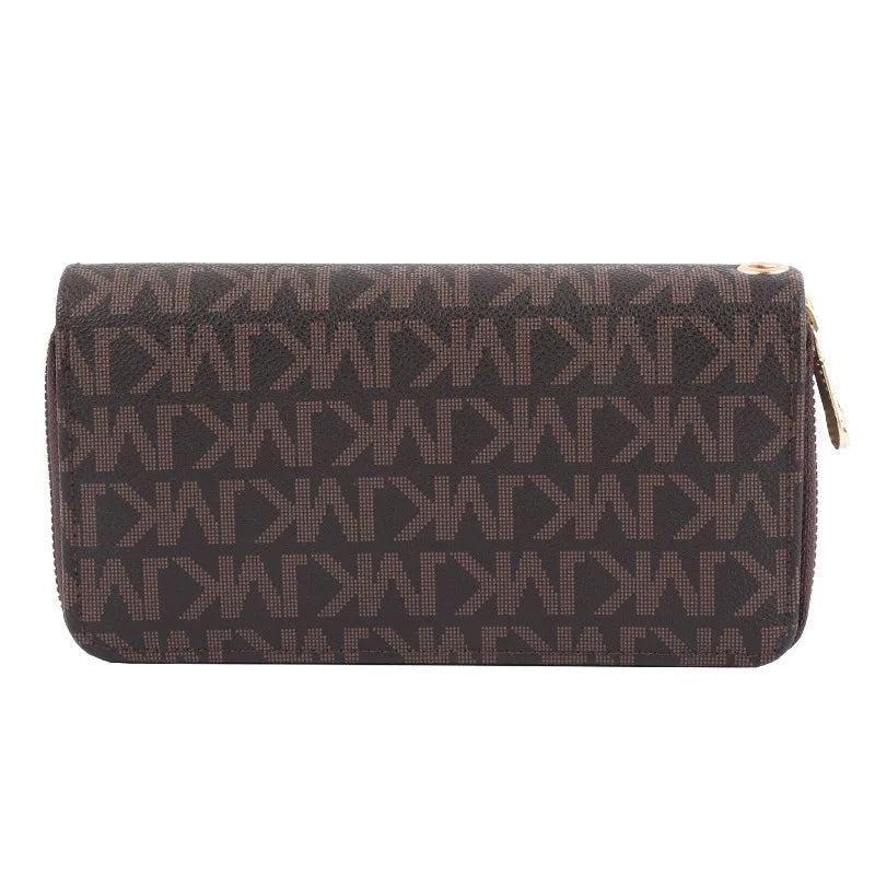 Long Wallets for Women, Double Zipper Clutches, Purse with Big Letter, Wristlet Wallet, Phone Holder, Card Holder, Lady, Fashion - Free Item.