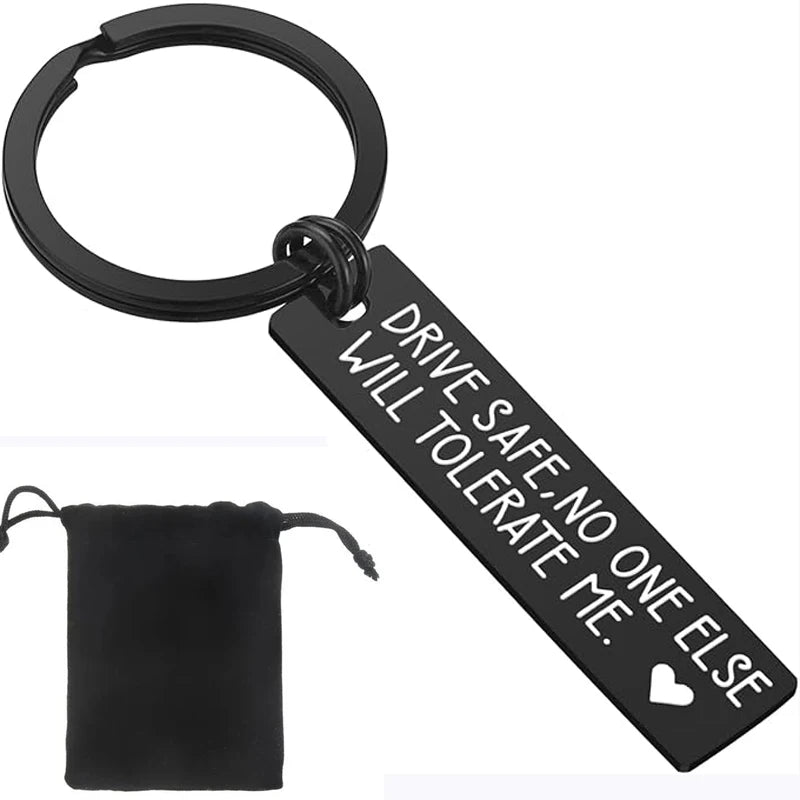 Valentine's Day Gifts for Him Men - Drive Safe Keychain Boyfriend Gifts Boyfriend Husband Gifts from Girlfriend Wife
