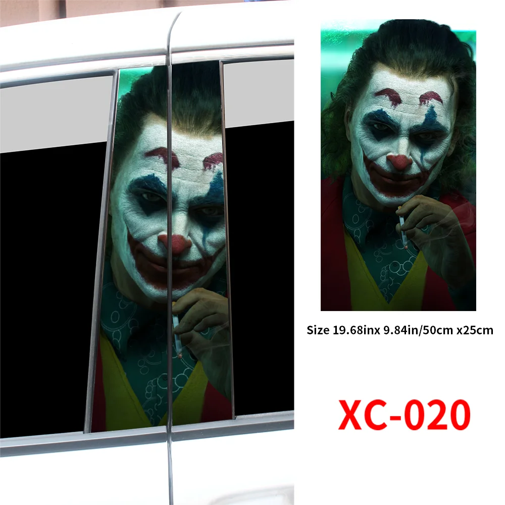 Car Joker Stickers Funny DIY Auto B-pillar Waterproof Sunscreen Decoration Cover Scratches Playing Card Vinyl Decals Accessories