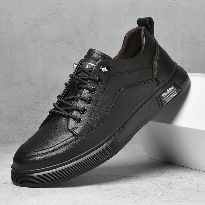 Genuine Leather Men Casual Shoes Comfortable Men's Skateboard Footwear All-match Leisure Walk Sneakers Tenis Masculino Trainers