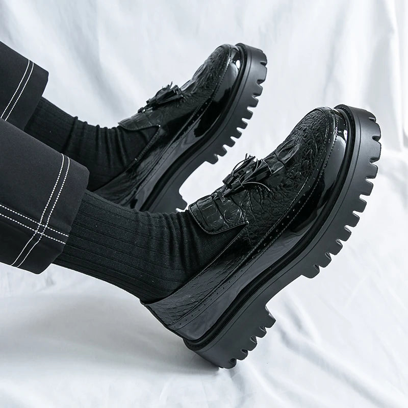 Mens Loafers Shoes Slip on Dress Shoes for Men Patent Leather  Business Casual Driving Prom Party Wedding Comfortabl Shoes