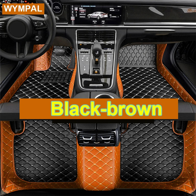 Car Mats For VW VW Passat CC 2008~2016 Floor Rug Set Auto Interior Parts Carpet Pad Luxury Leather Mat Car Accessories