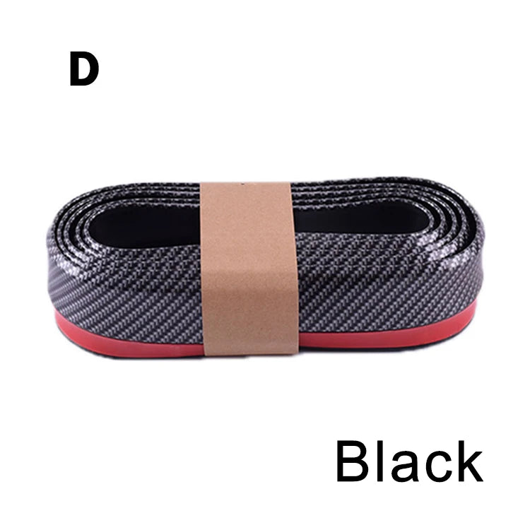 2.5M Car Bumper Lip Stickers Car Front Bumper Lip Rubber Car Bumper Guards Lip Mouldings Splitter Chin Body Auto Bumper Exterior