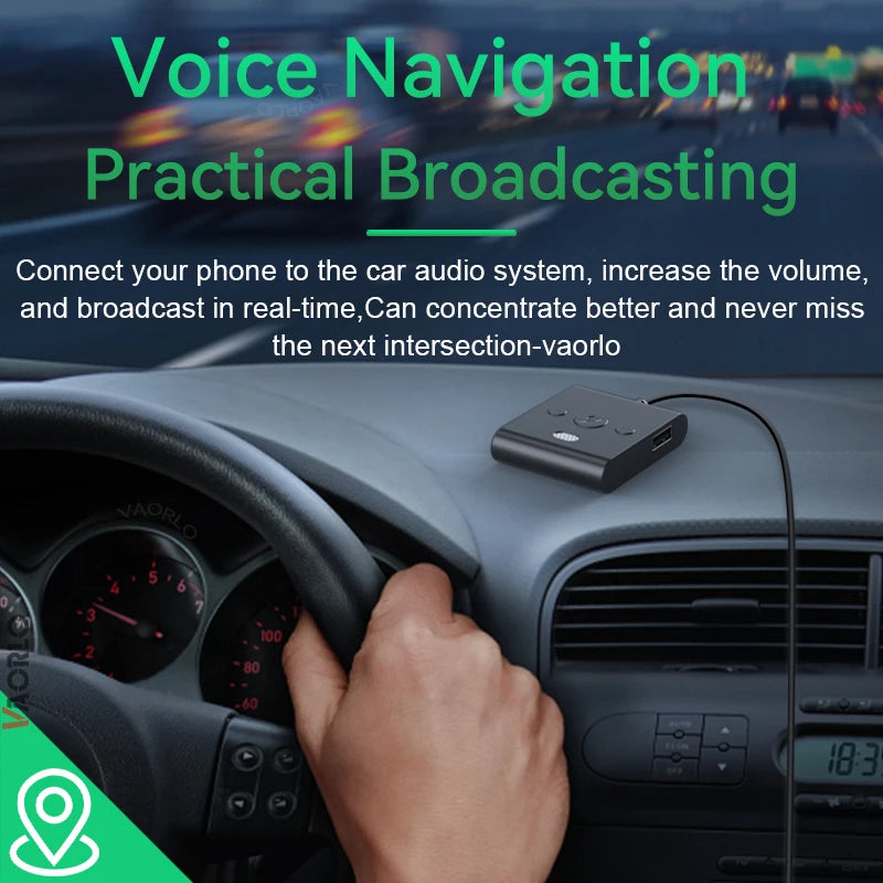 Bluetooth 5.4 Car Kit AUX Audio Receiver 3.5MM USB U-Disk Stereo Wireless Audio Adapter With Mic Handsfree Call Navigation Music