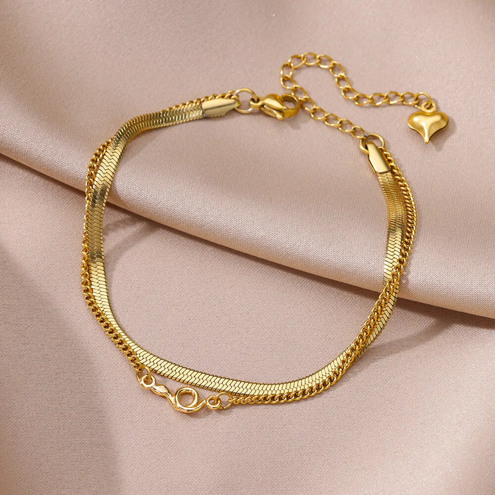 Anklets for women Foot bracelet women summer accessories Bracelet on the leg stainless steel ankle chain Jewelry