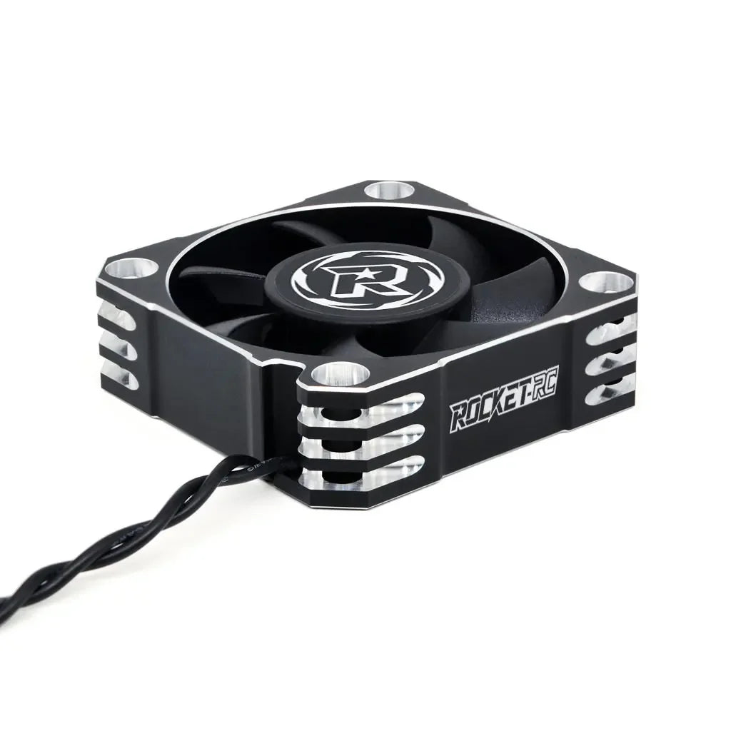ROCKET-RC 25/30/35/40/50mm Metal Cooling Fan V2 32000/28000/21000/16000/10000RPM for 1/8 1/10 1/12 RC Car 540/550/3650 Motor ESC
