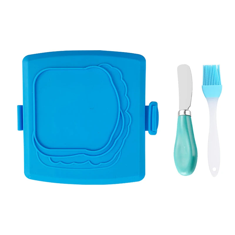 3pack Food Grade Sandwich Toaster with Butter Knife And Oil Brush Set Kitchen Gadget for Toast And Sandwich Making